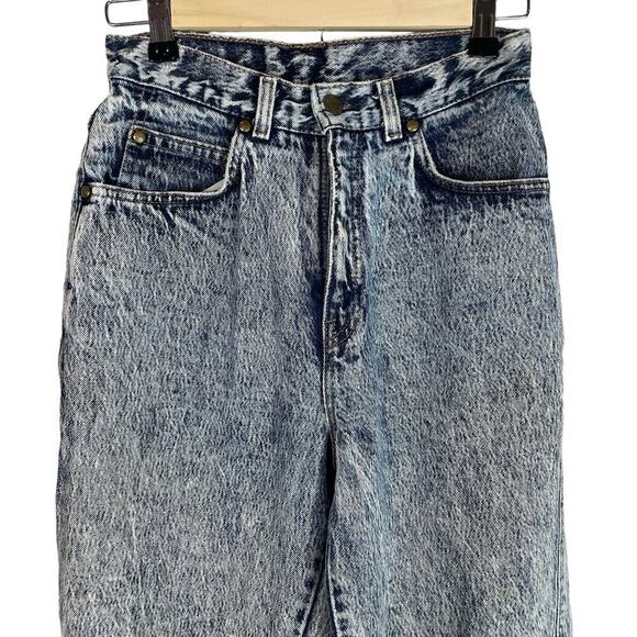 Vintage Levi’s brown tab high rise tapered leg acid wash jeans - Picture 3 of 11